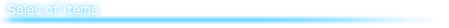 Sales of items