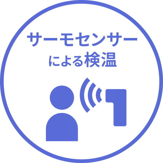 サーモセンサーによる検温