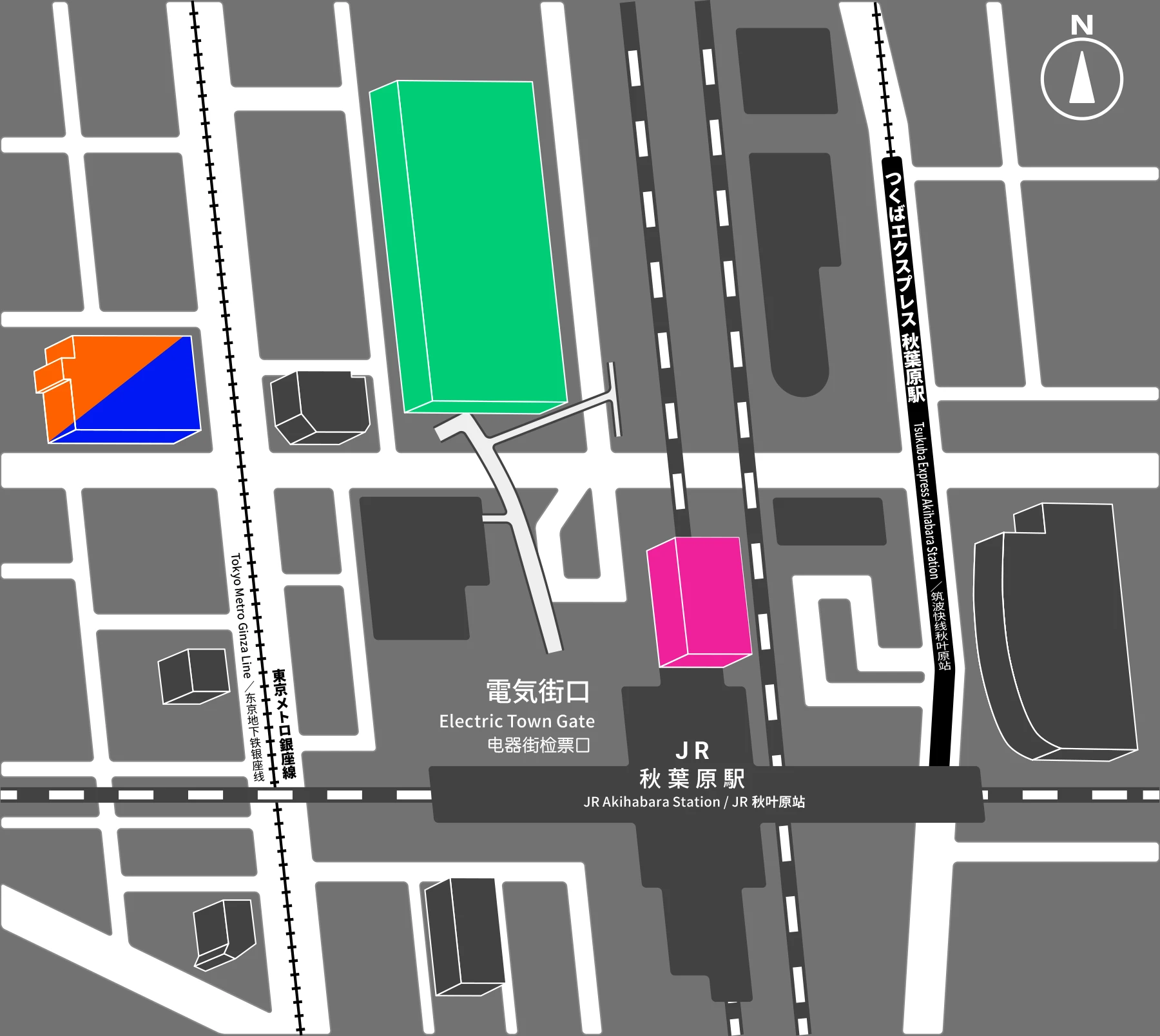 TAMASHII NATION 2025のイベント会場周辺の地図