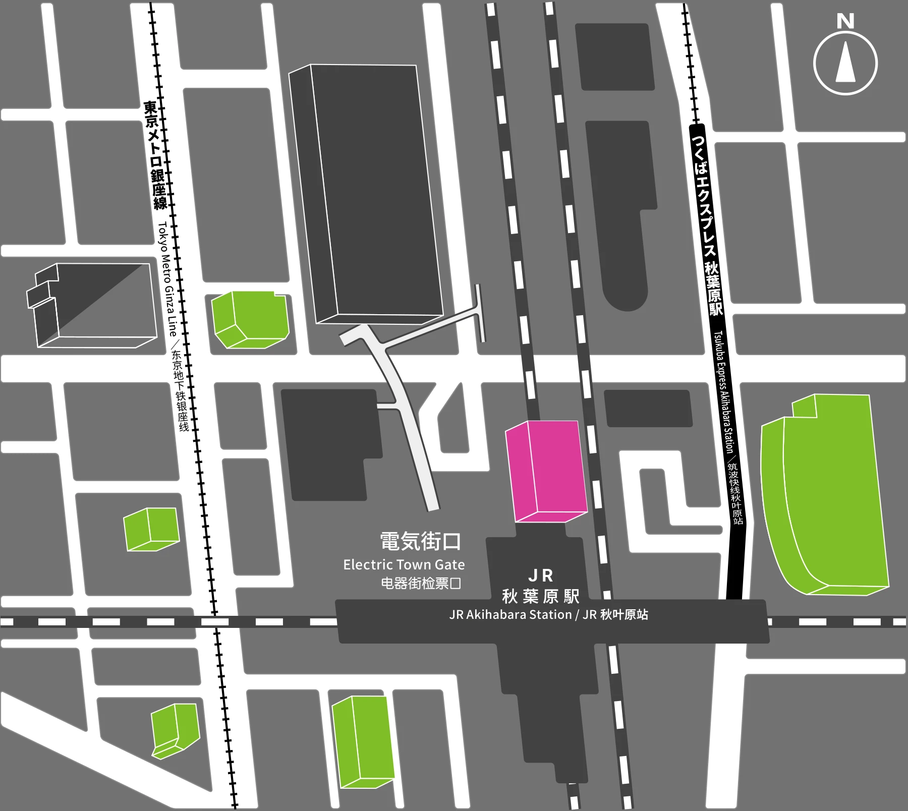 TAMASHII NATION 2025のイベント会場周辺の地図